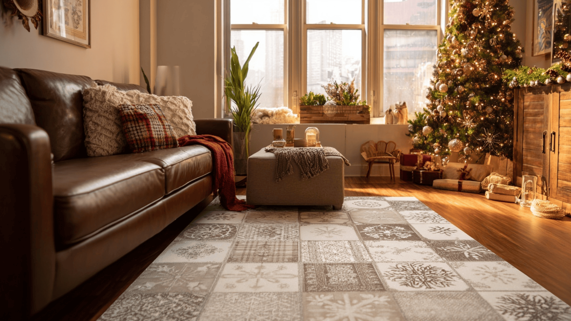 holiday themed rug