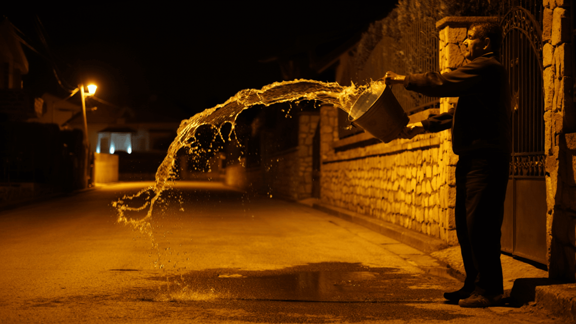 throwing out water in cuba