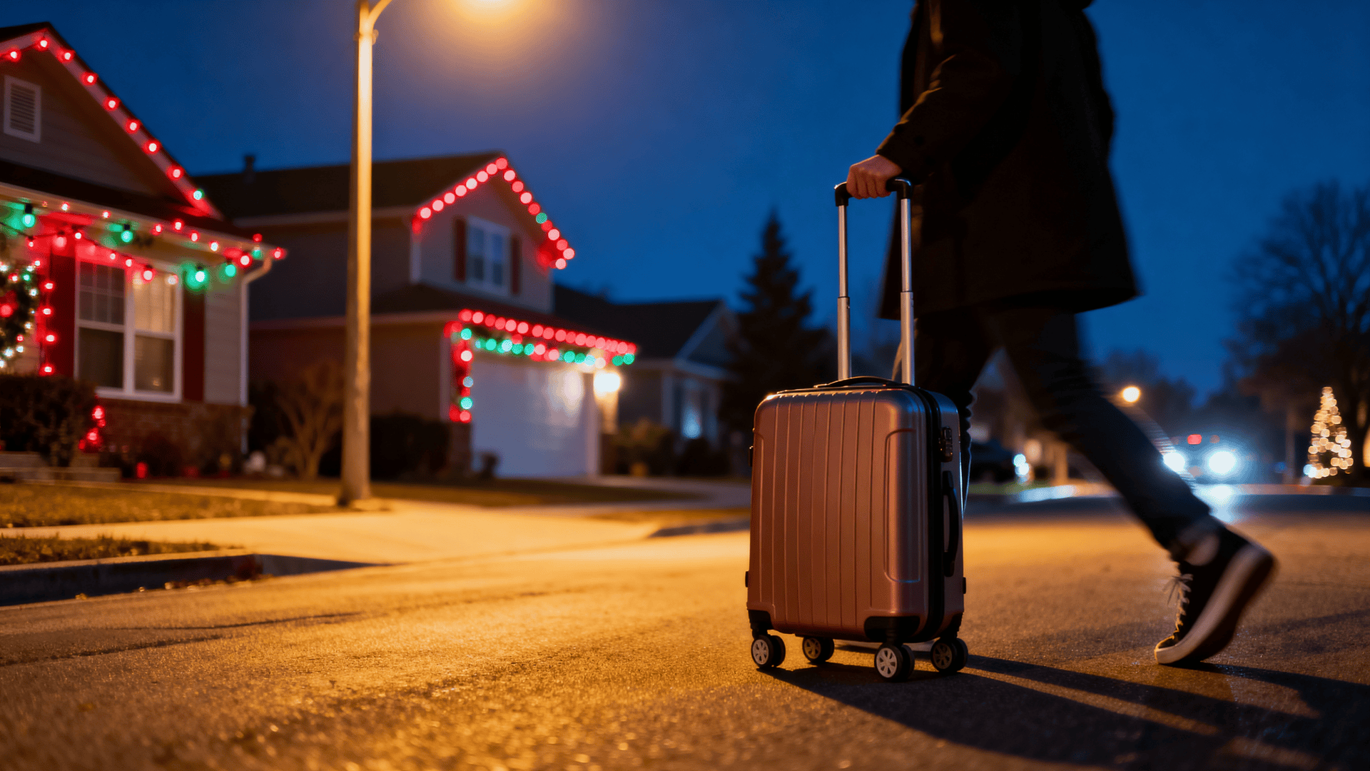 walking with suitcases in mexico and colombia