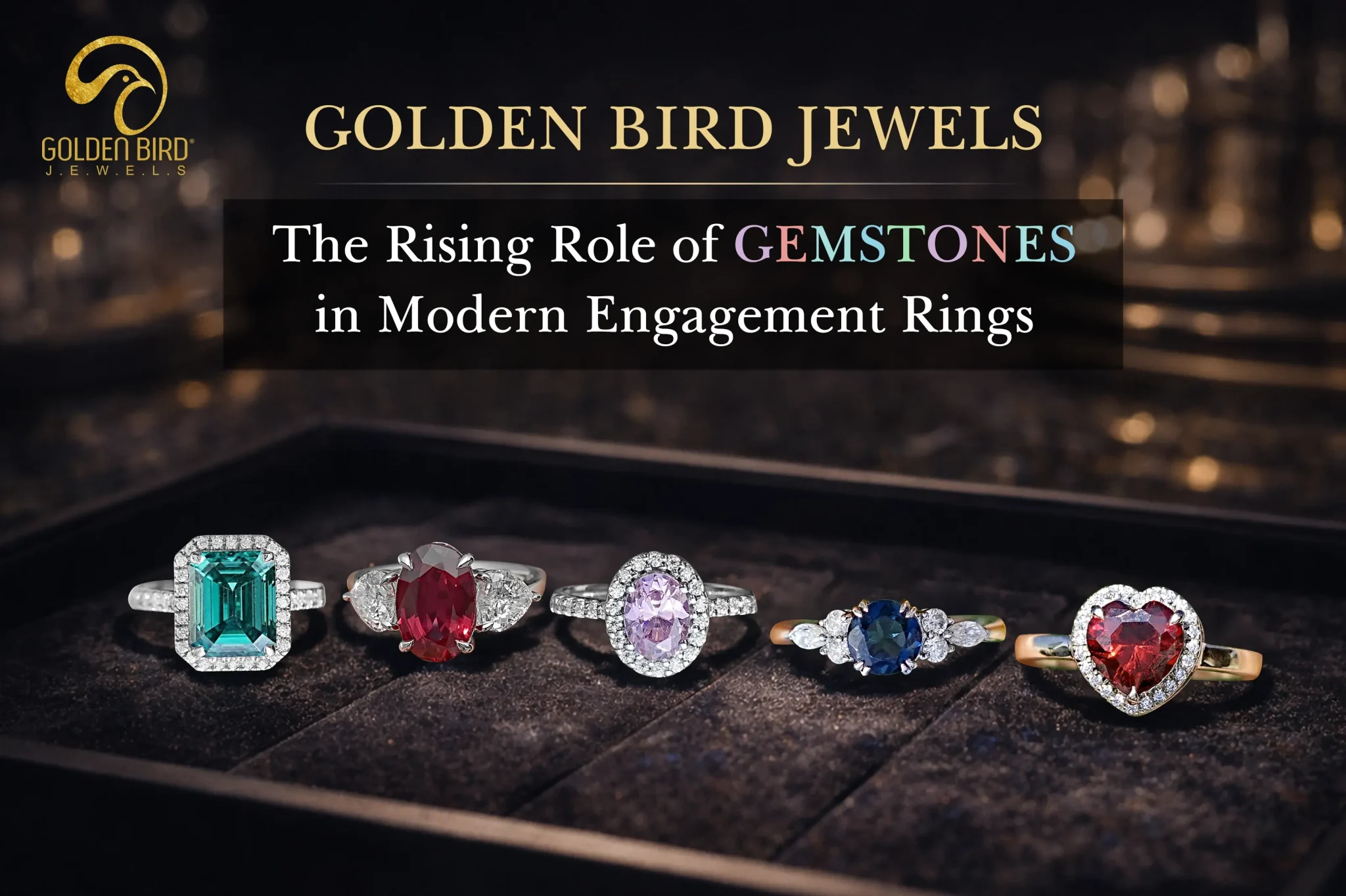Golden Bird Jewels: The Rising Role of Gemstones in Modern Engagement Rings