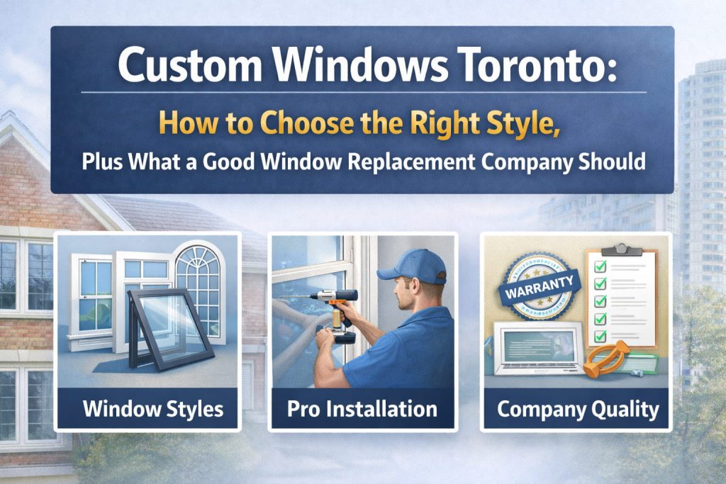 Custom Windows Toronto: How to Choose the Right Style, Plus What a Good Window Replacement Company Should Offer