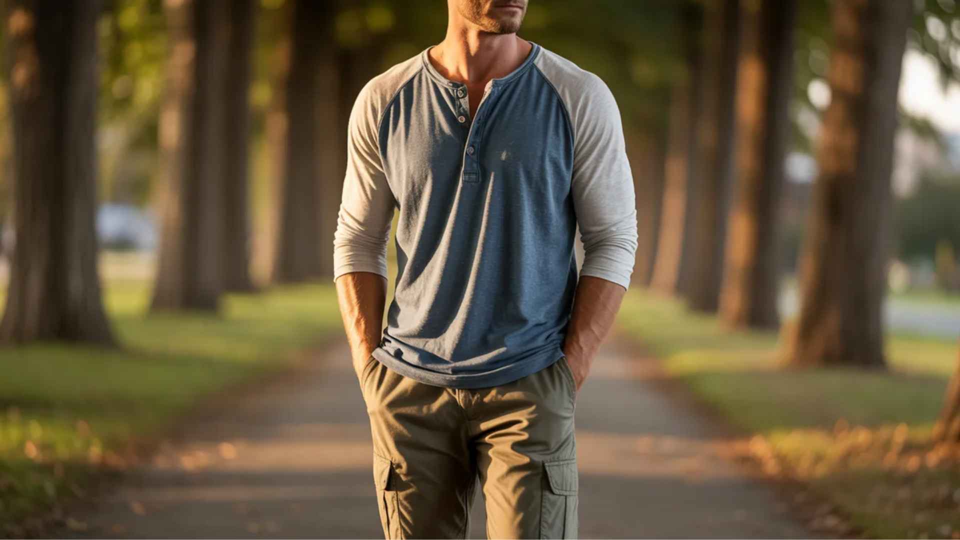 34 Sleeve Henley Shirt