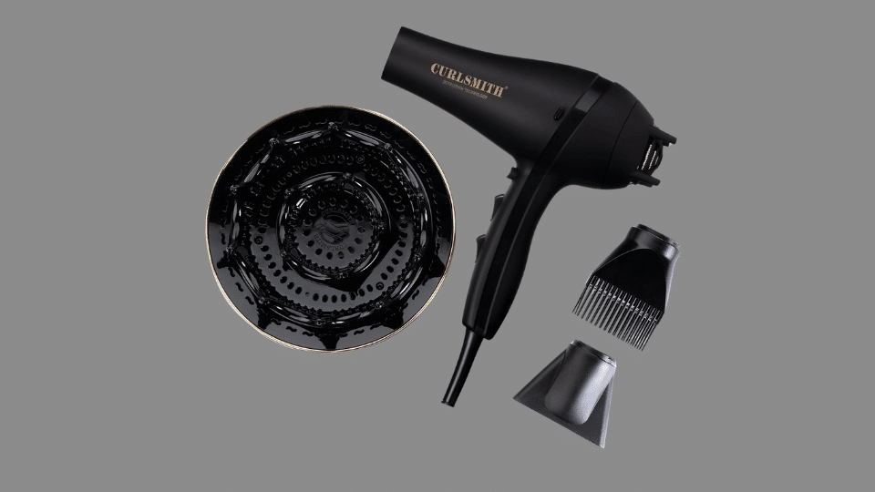 Black Curlsmith Defrizzion XXL oversized diffuser bowl with prongs