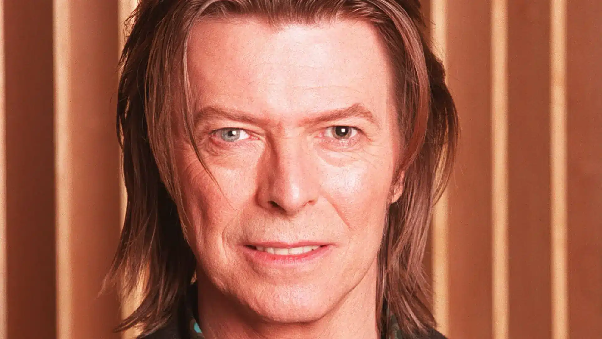 David Bowie in ginger-blonde hair and intense eyes