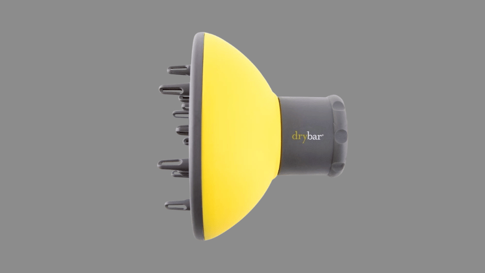 Drybar Bouncer deep bowl hair diffuser with extended fingers