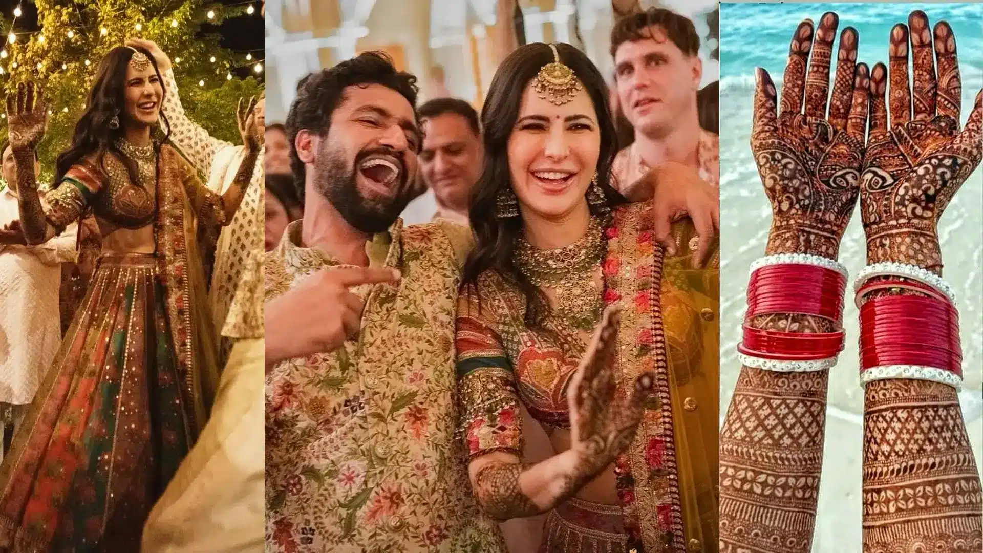 Katrina Kaif and Vicky Kaushal during their Mehndi ceremony