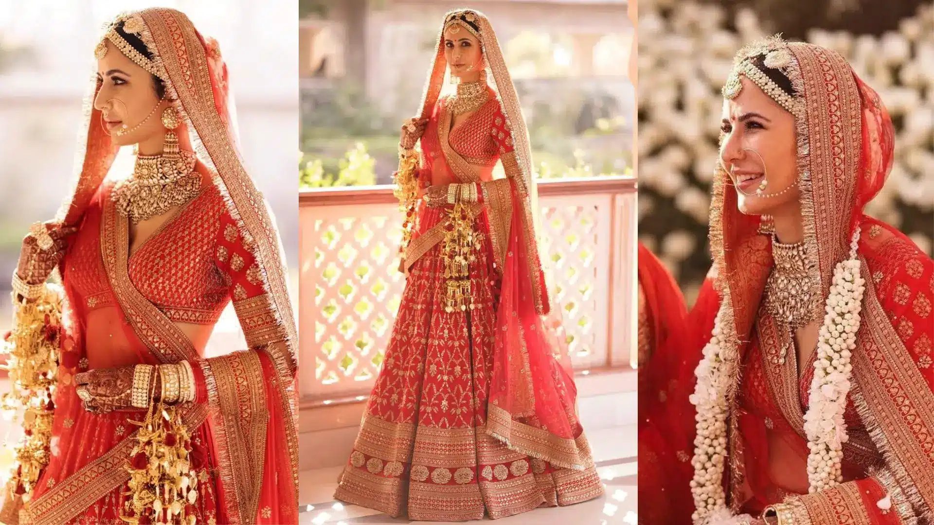 Katrina Kaif in a Sabyasachi wedding lehenga
