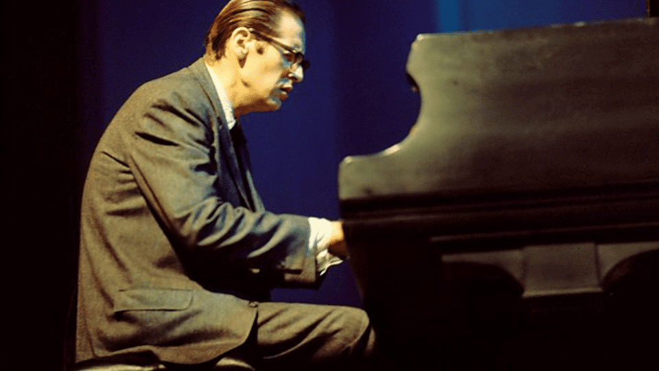 Bill Evans playing piano