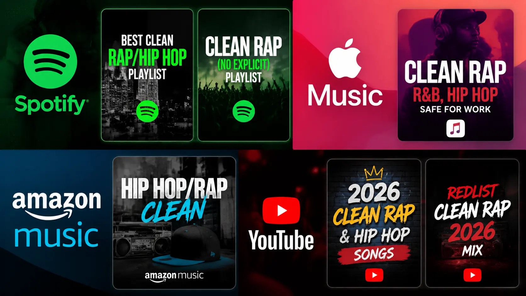 Clean Rap Playlists You Can Listen