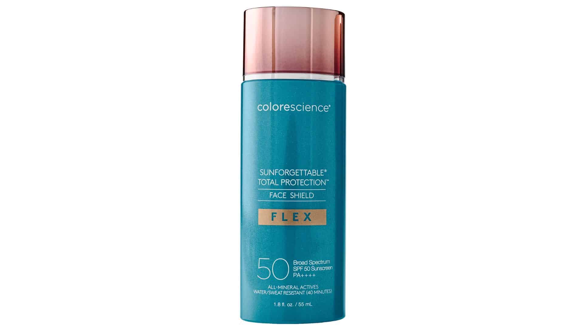 Colorescience Sunforgettable Total Protection Face Shield Flex SPF 50 mineral sunscreen bottle