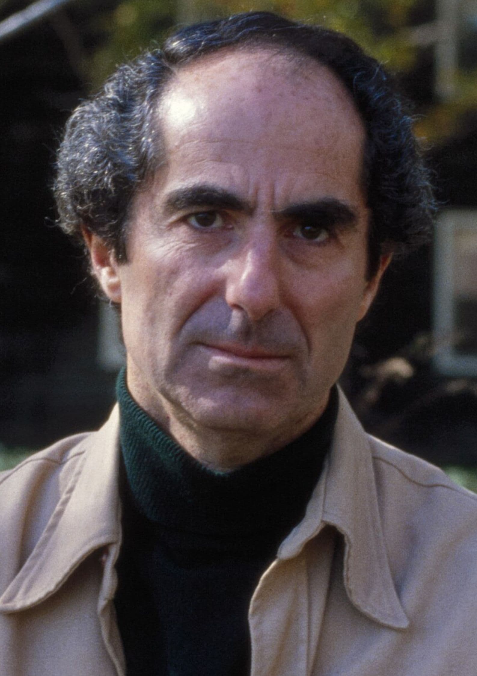 Earlier portrait photograph of Philip Roth, American Jewish novelist and author of American Pastoral and Portnoy's Complaint (1)