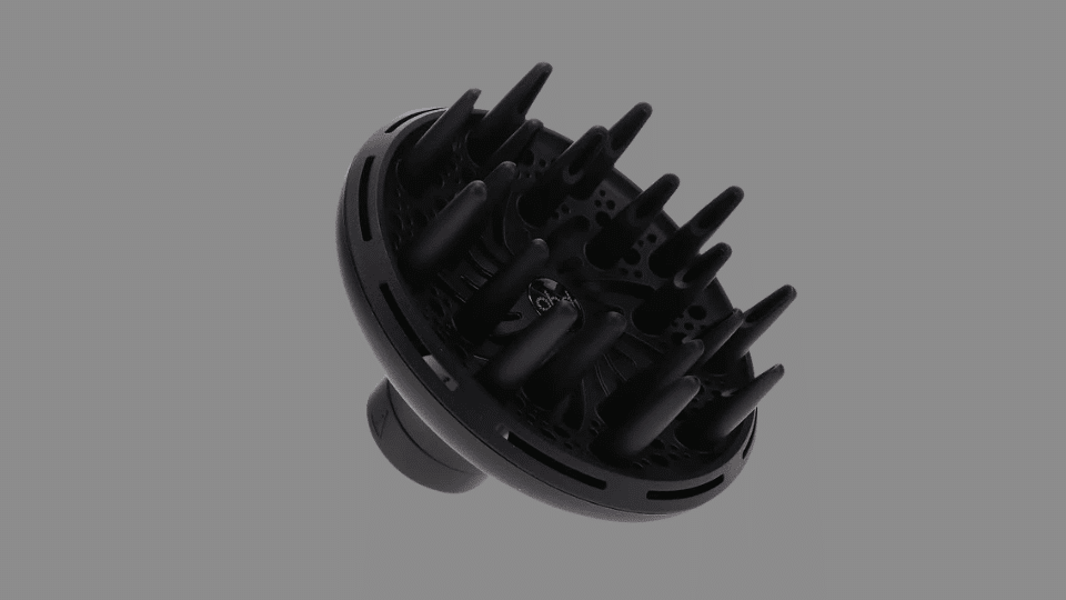 Black ghd professional hair dryer diffuser attachment