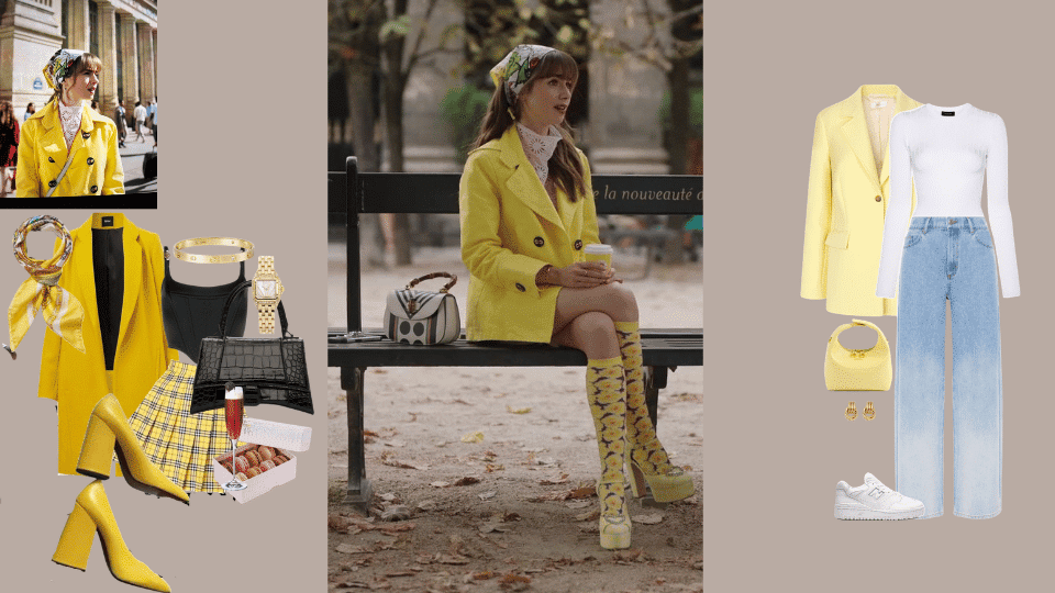 Head-to-Toe Yellow Suit + Mules