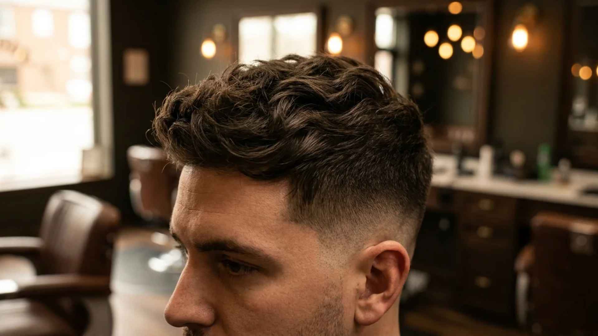 High Skin Fade with Waves