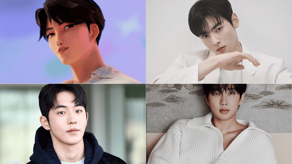 Jinu with his role inspiration Eun woo, Nam Joo-hyuk, RM