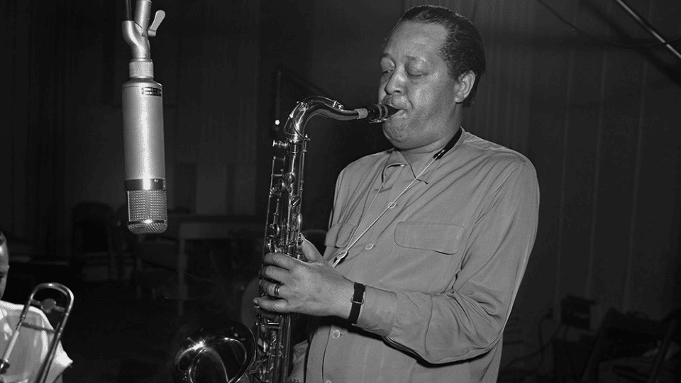 Lester Young playing seophone