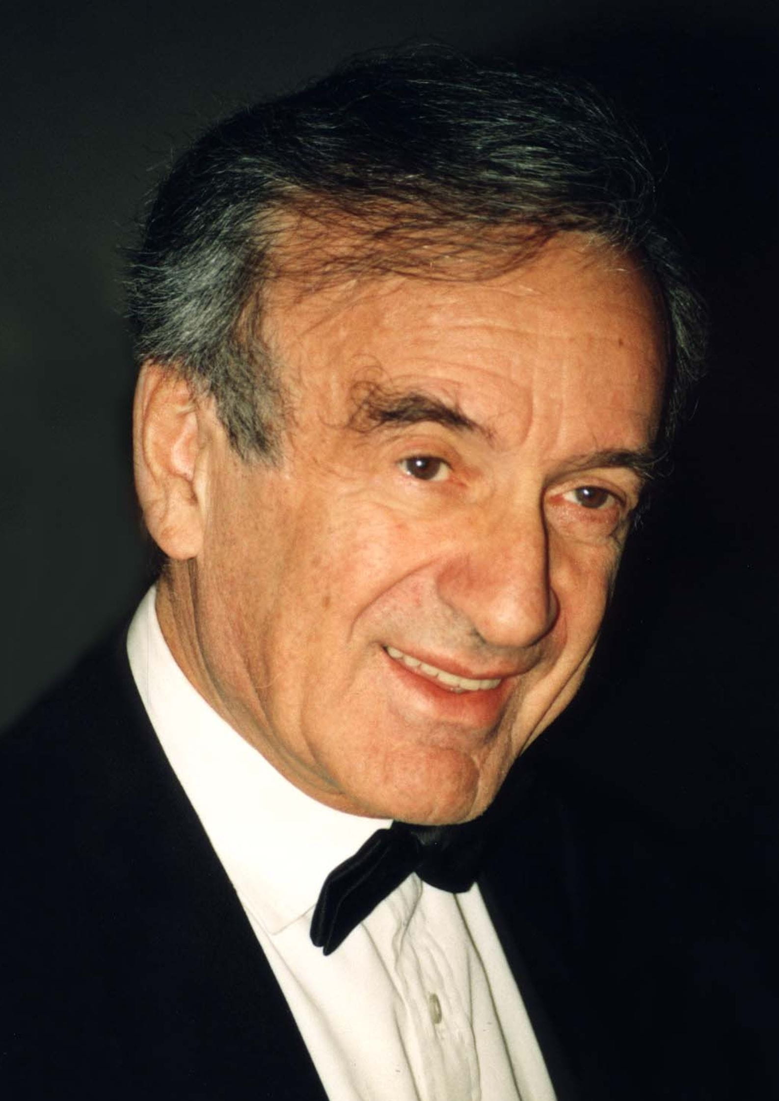 Portrait photograph of Elie Wiesel, Holocaust survivor, author, and human rights activist known for his memoir Night (1)