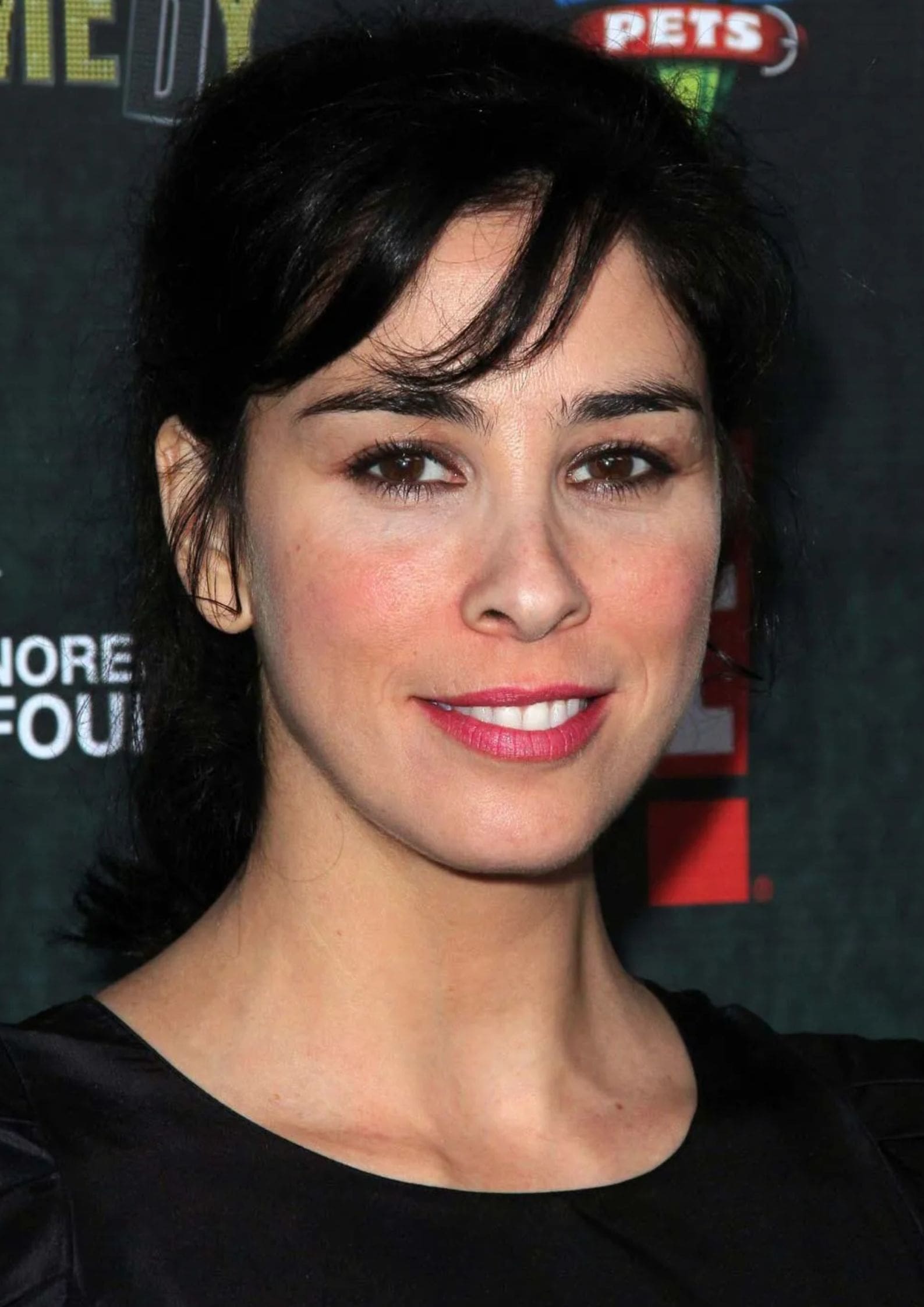 Portrait photograph of Sarah Silverman, American Jewish comedian and actress known for sharp satirical humor addressing politics, religion, and social issues (1)
