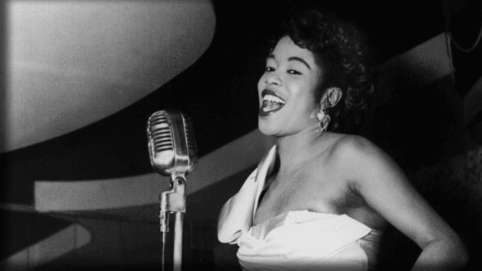 Sarah Vaughan performing her song live
