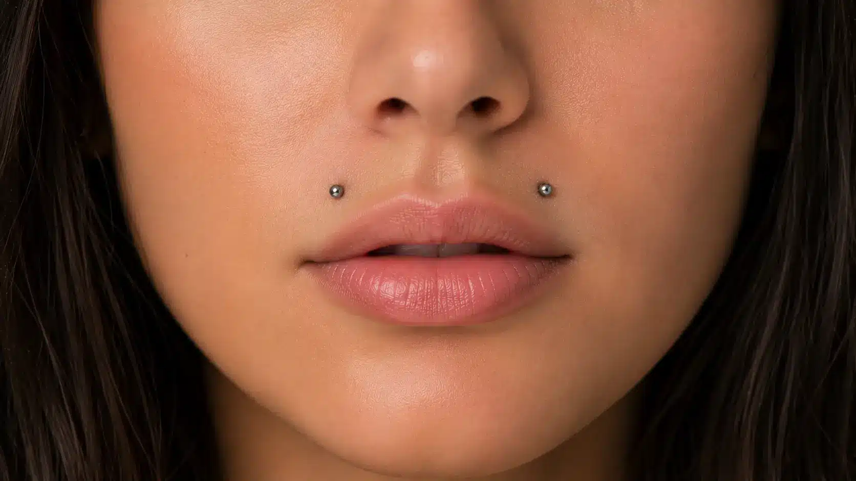 Angel bites piercings with matching studs