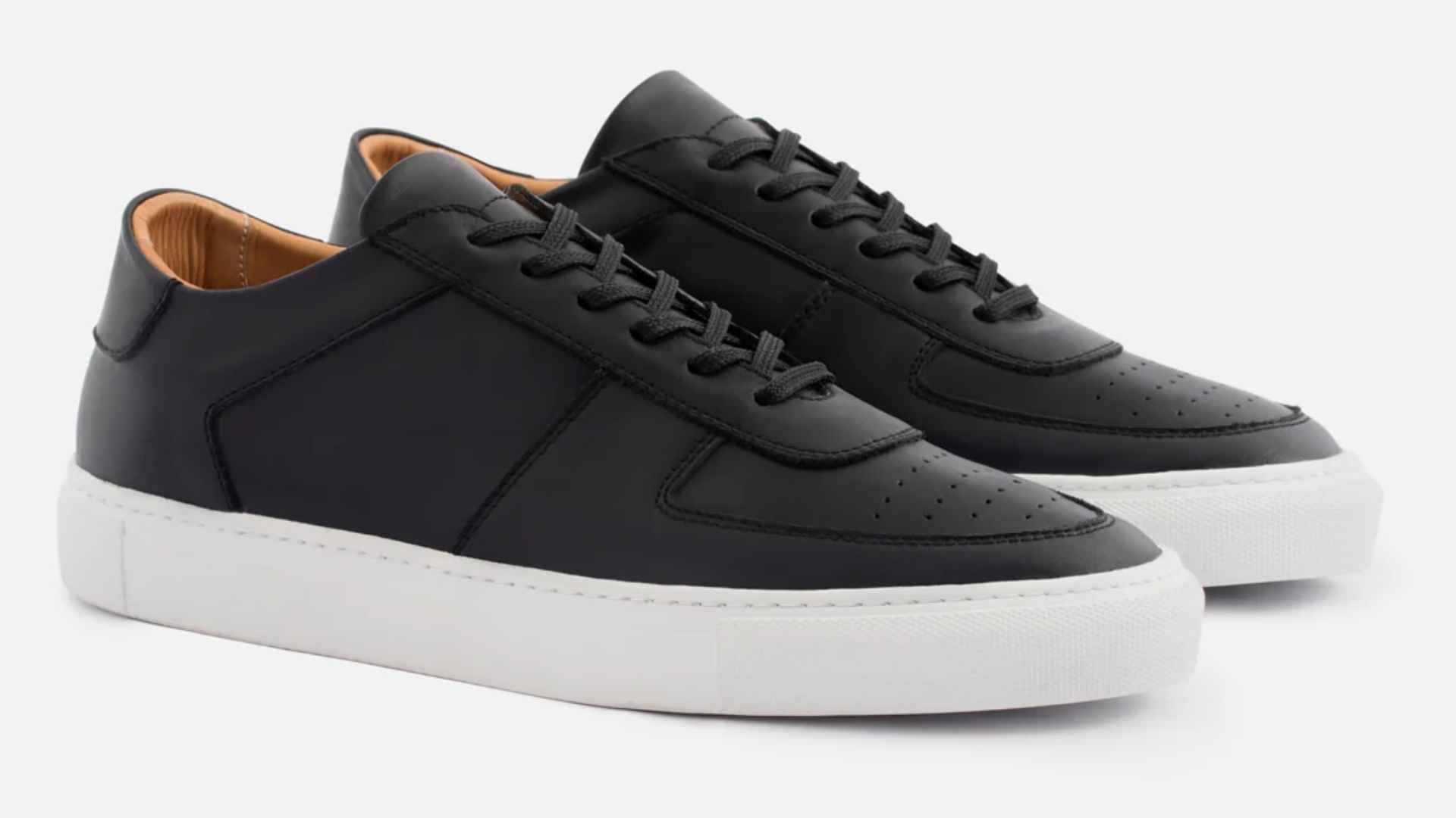 Beckett Simonon Garcia premium leather sneakers with gum sole minimalist design.