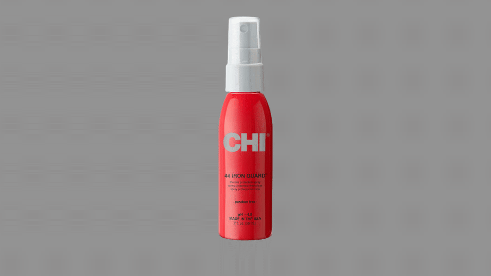 CHI 44 Iron Guard Thermal Protection Spray bottle on plain background