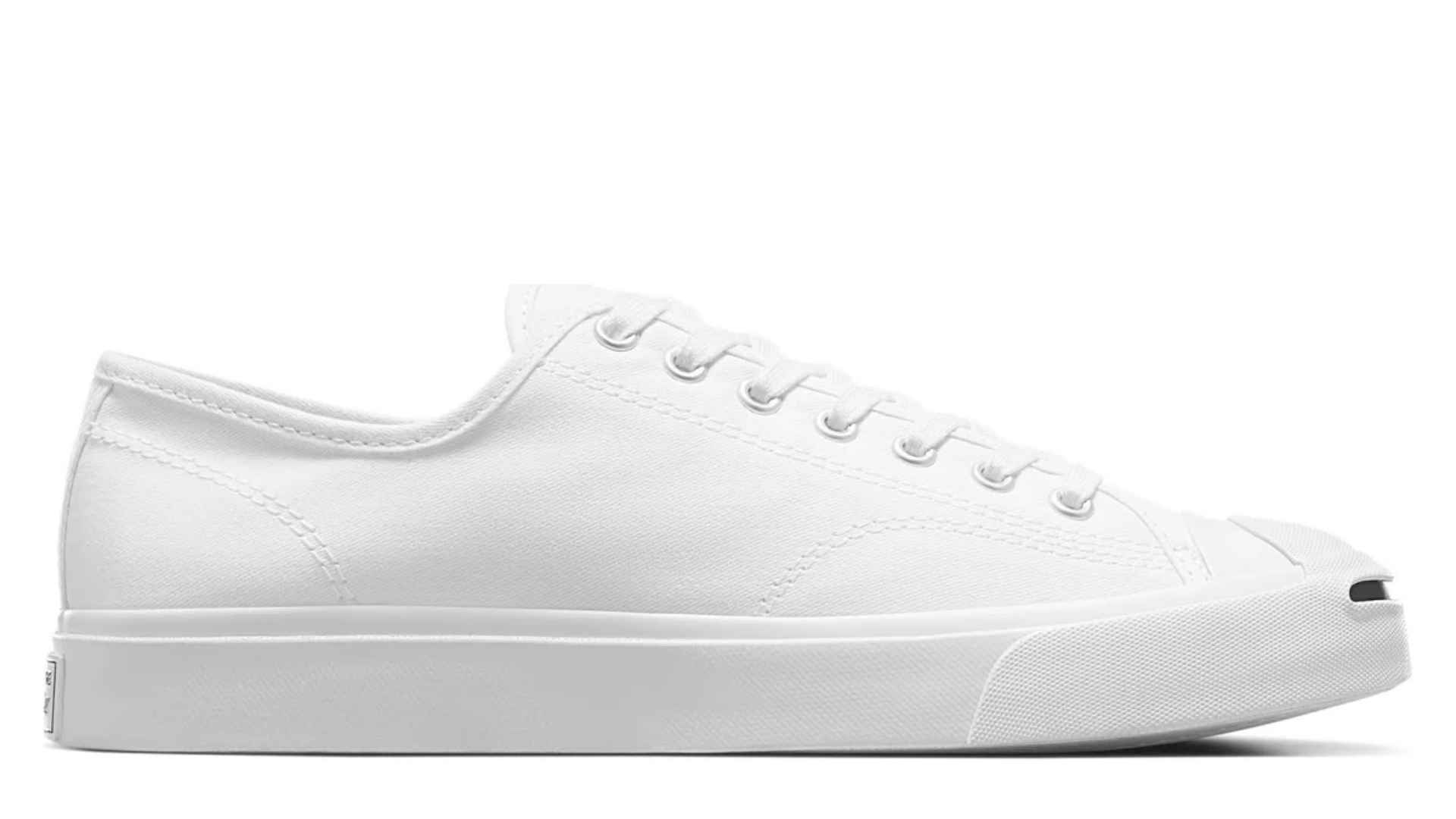 Converse Jack Purcell canvas sneakers minimal low profile clean office casual look.
