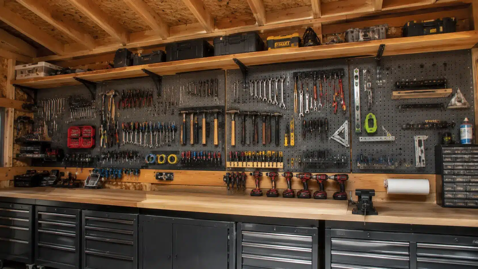 Dedicated tool wall organization