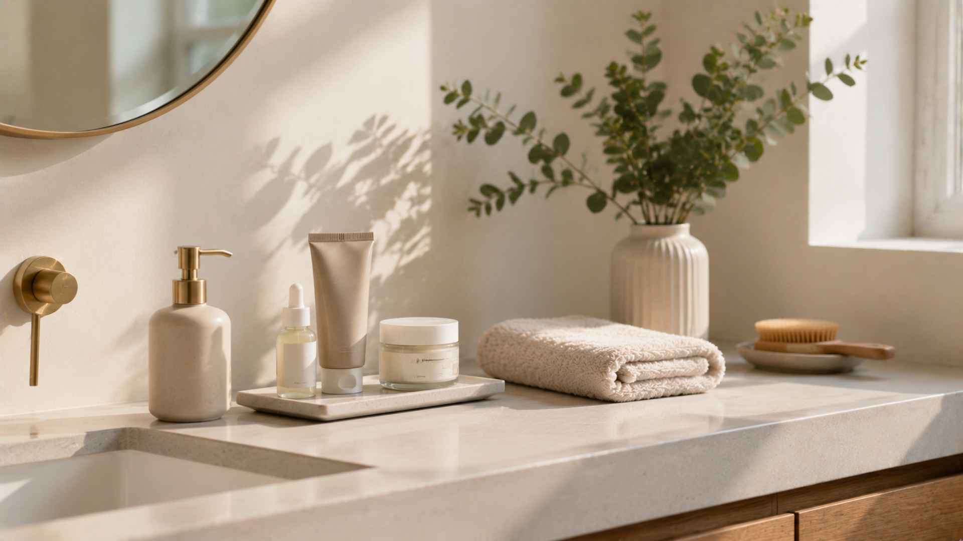 Skincare products for daily grooming routine