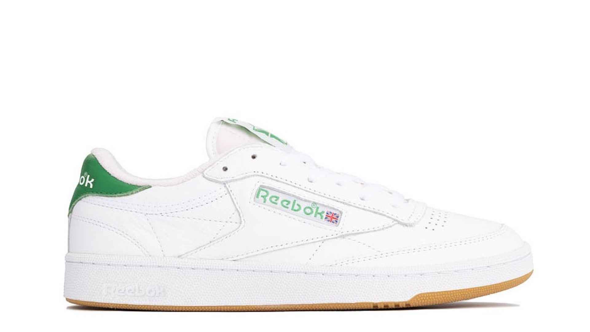 Reebok Club C 85 classic white leather sneakers simple retro low top casual style.
