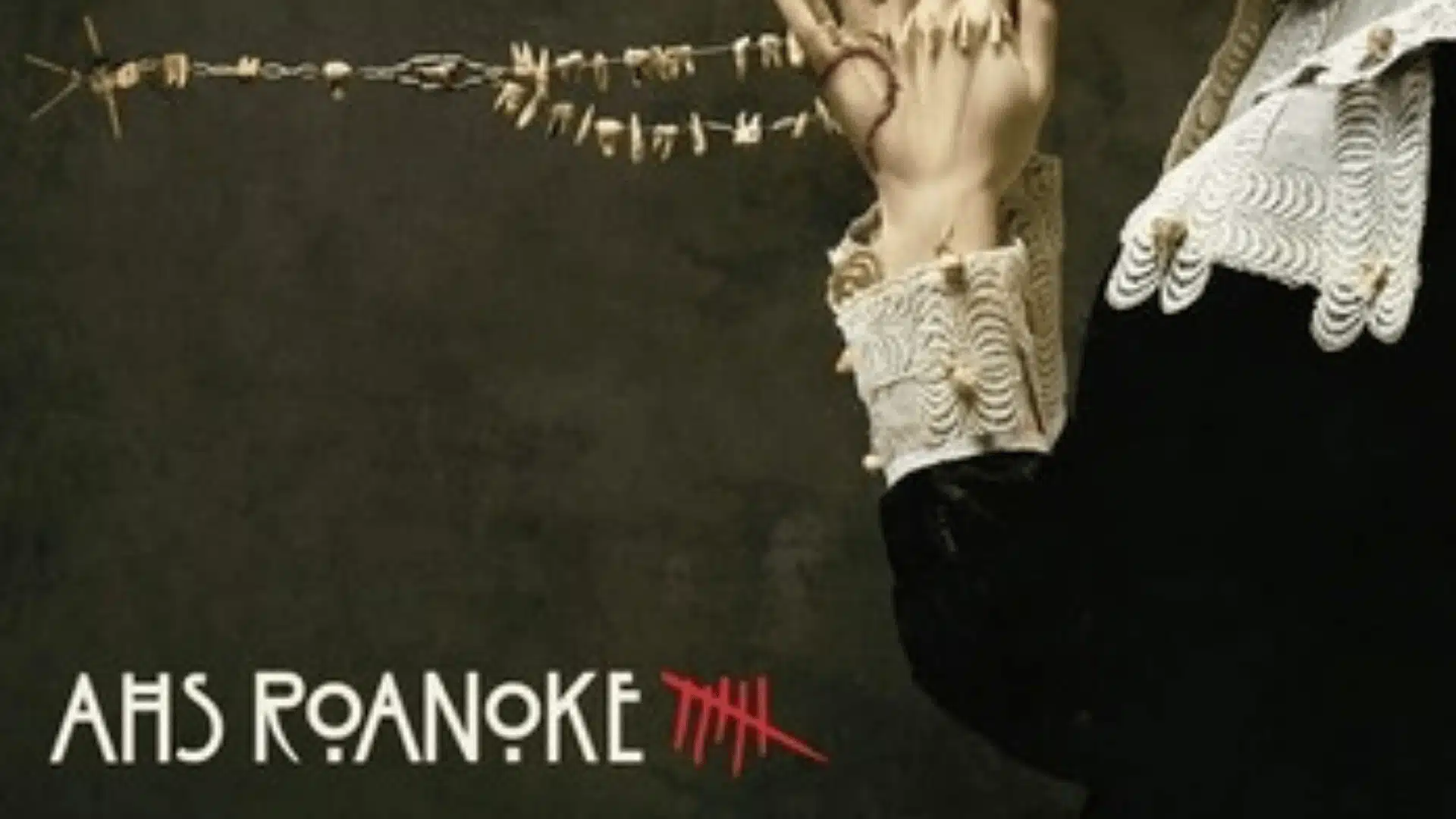Side profile of a woman praying with hands clasped, connected to a strand of small objects, with “AHS Roanoke” title on a muted background.