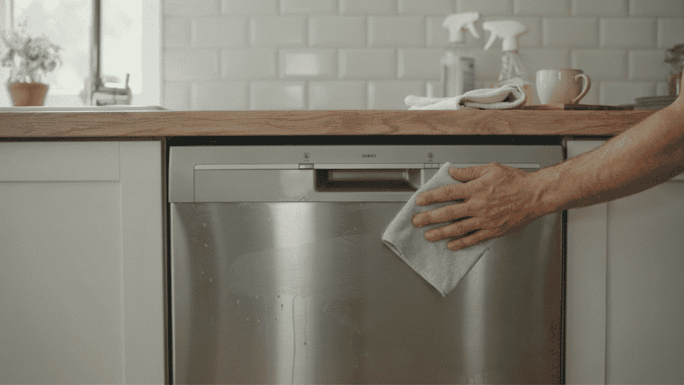 how to clean the dishwasher exterior- final