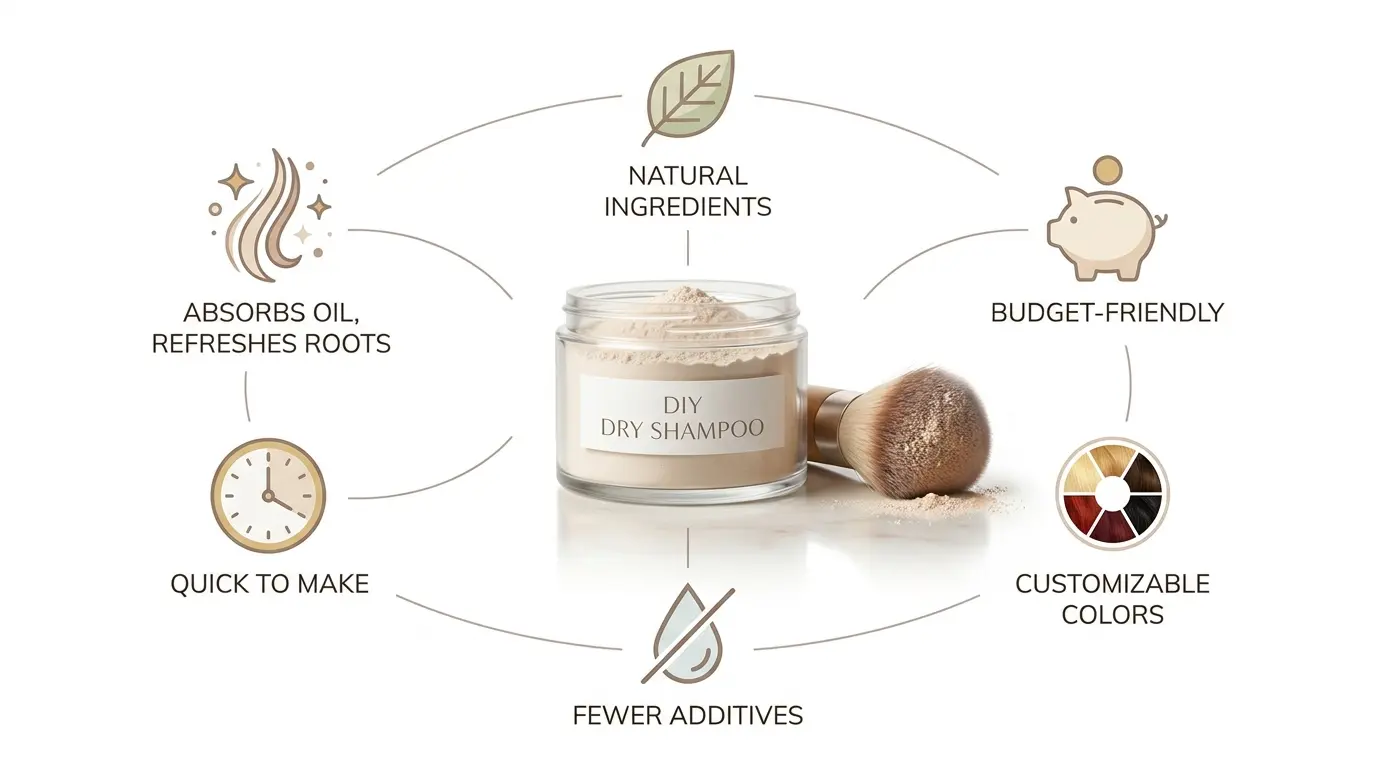 the main benefits of homemade dry shampoo