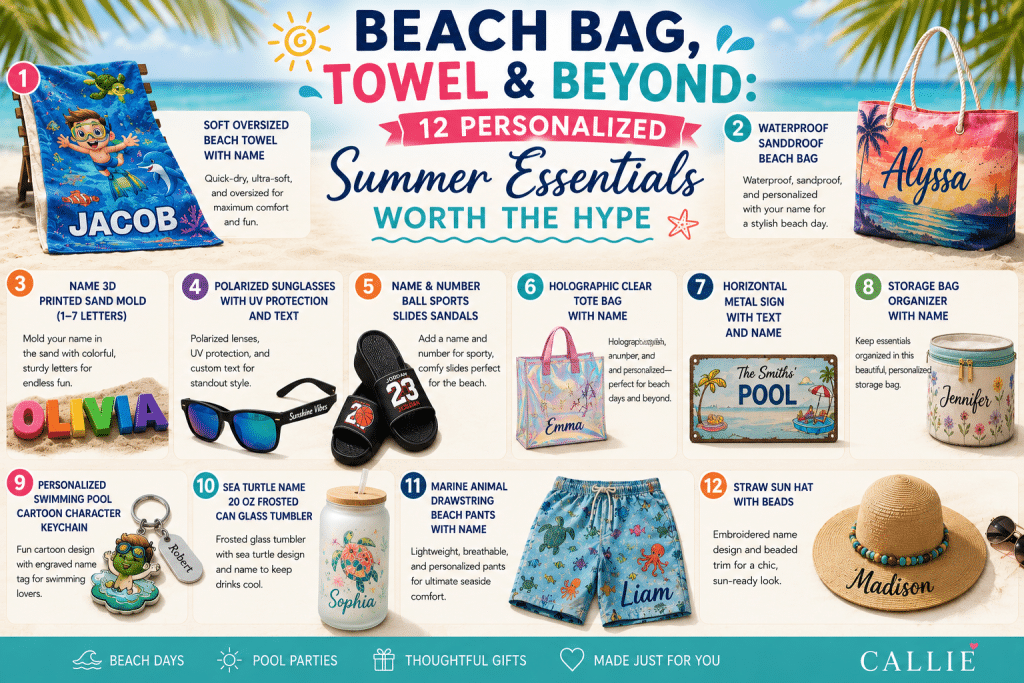 Beach Bag, Towel & Beyond: 12 Personalized Summer Essentials Worth the Hype