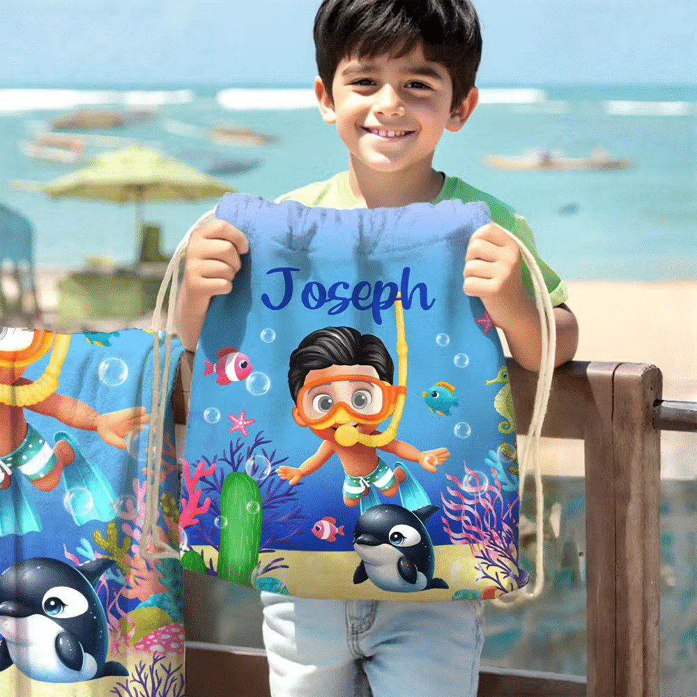 1. Soft Oversized Beach Towel with Name