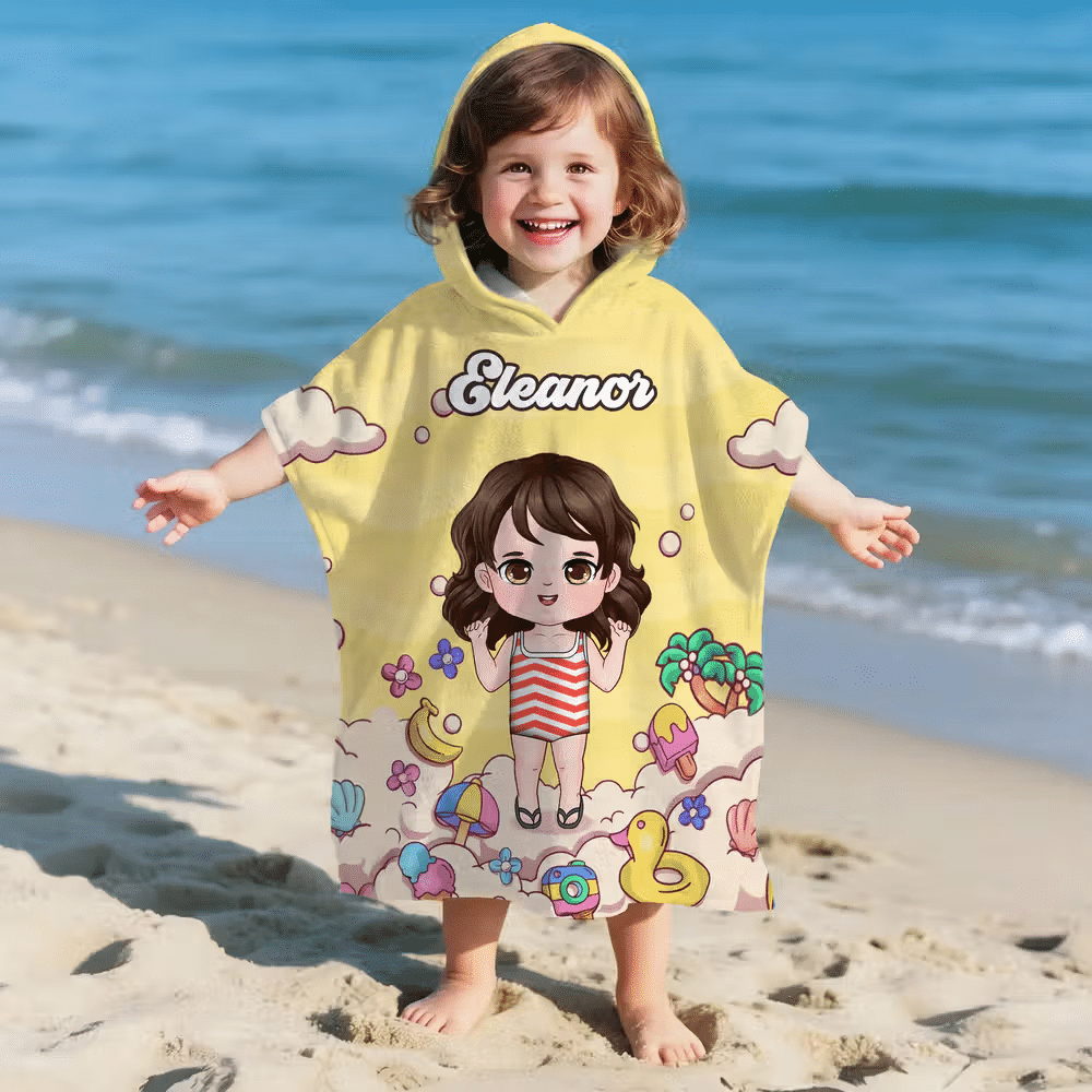 6. Quick Dry Kid Hooded Beach Towel