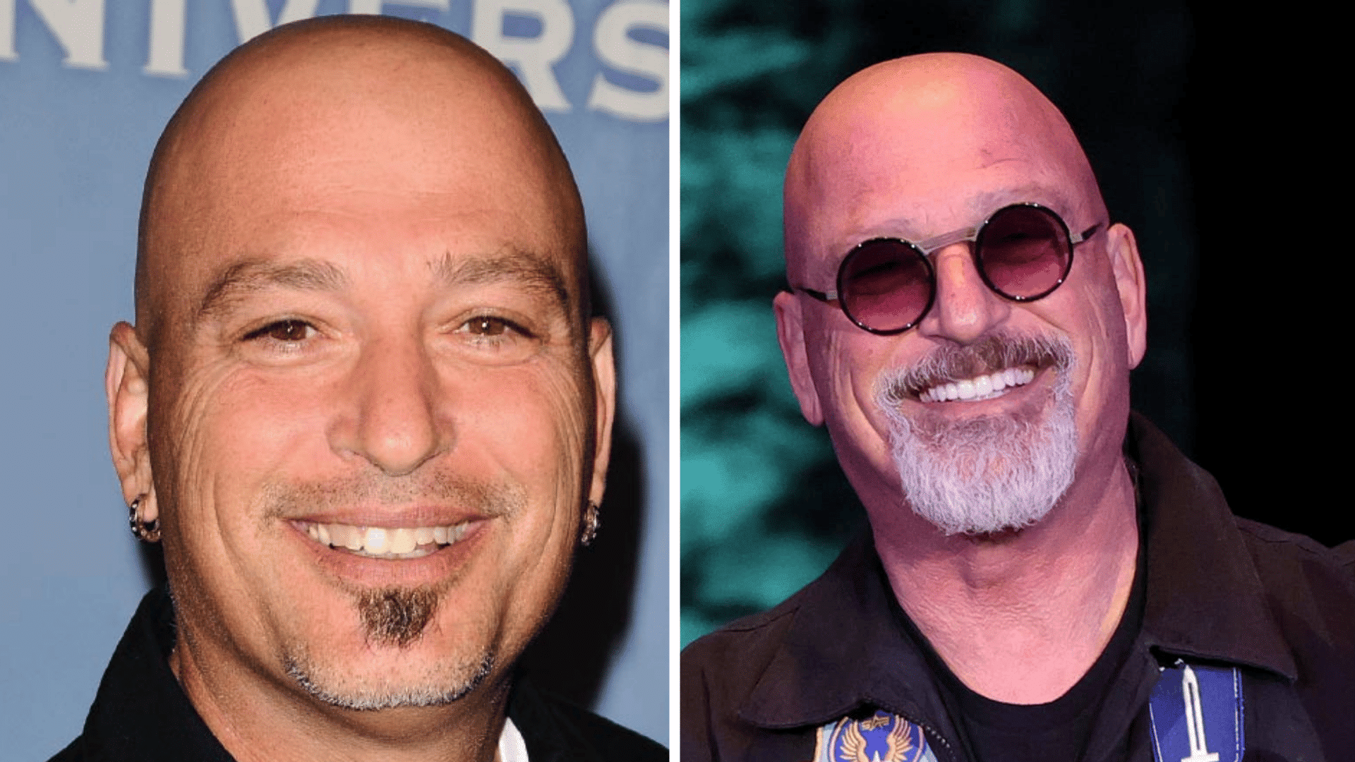Howie Mandel before and after dental appearance comparison showing changes in his smile and teeth.