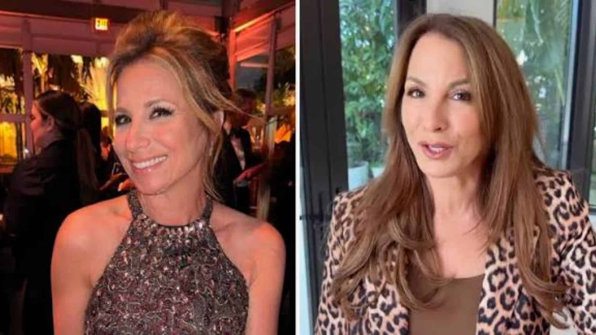 Jill Zarin upper blepharoplasty before and after showing change in hooded upper eyelid appearance