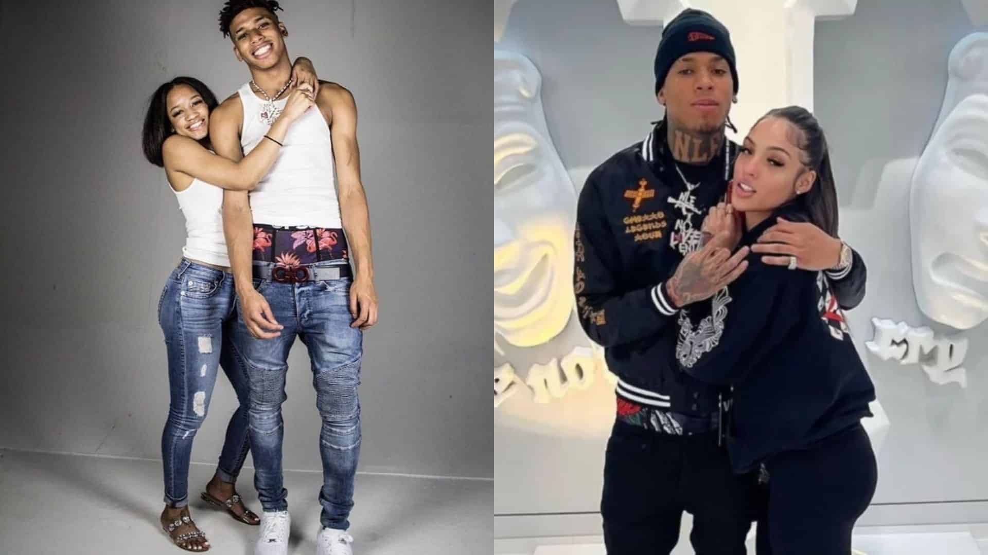 NLE Choppa pictured with Mariah and Marissa Da’Nae in separate photos showing his past relationships.