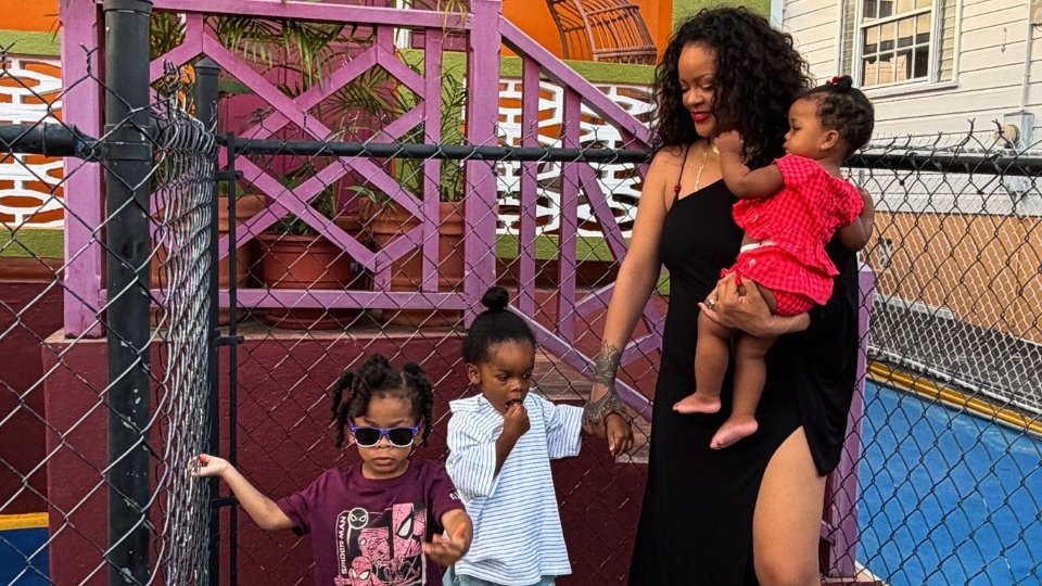 Rihanna visiting Rihanna Drive in St. Michael, Barbados