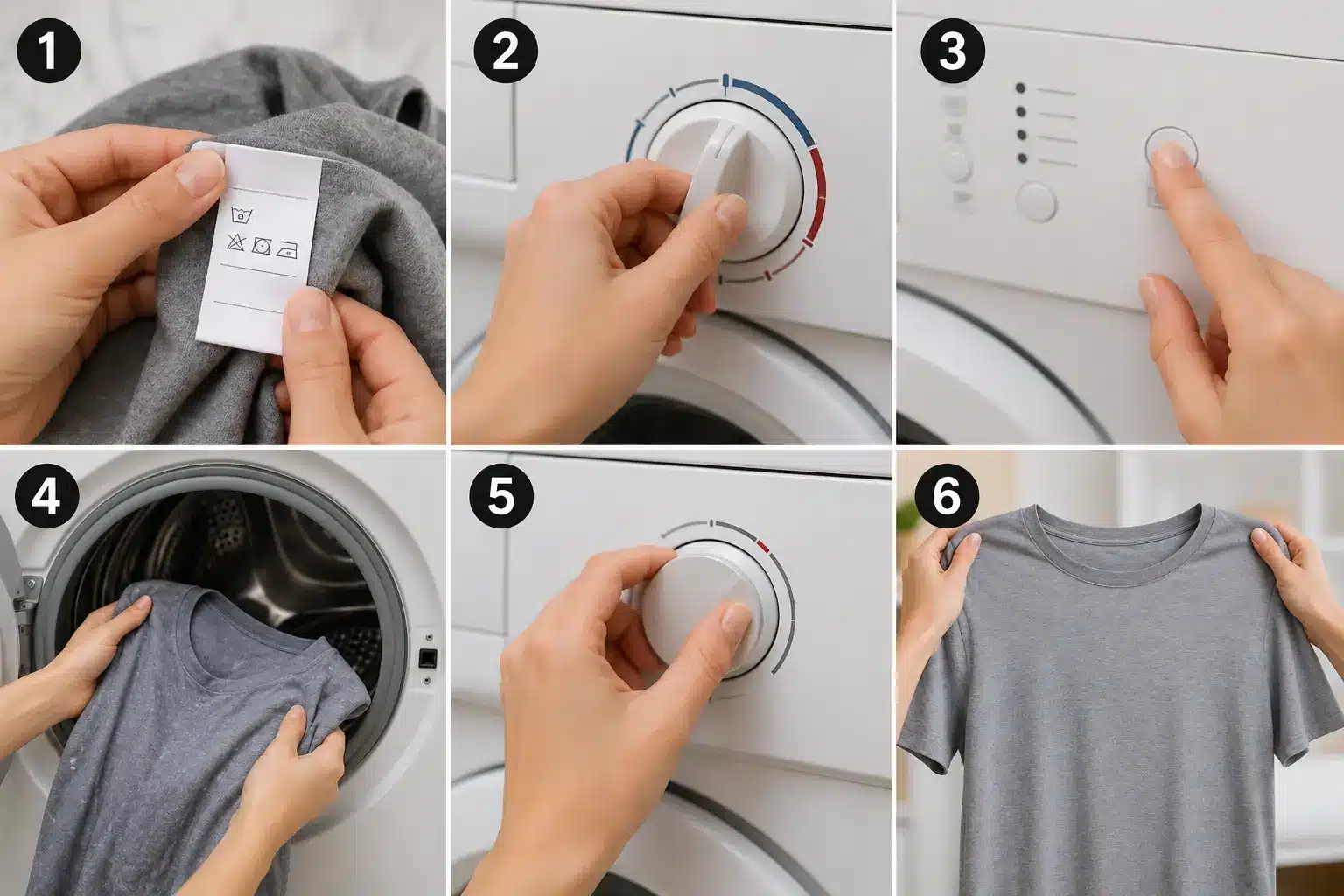 step by step guide on shrinking a shirt