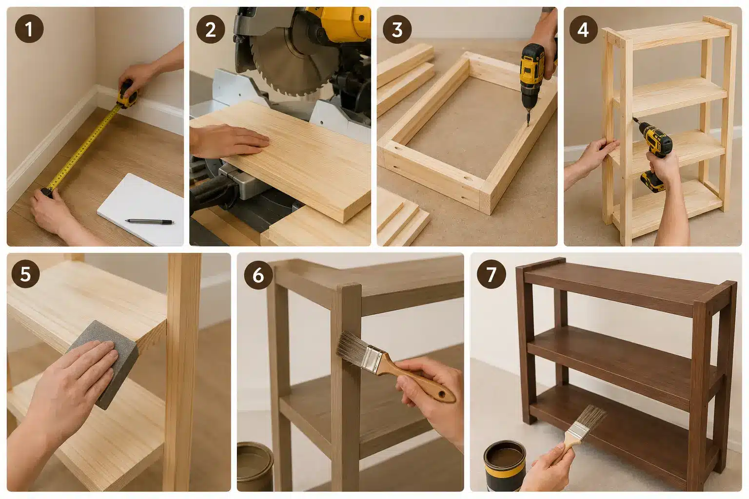 step by step guide to follow to make a diy shoe rack at home