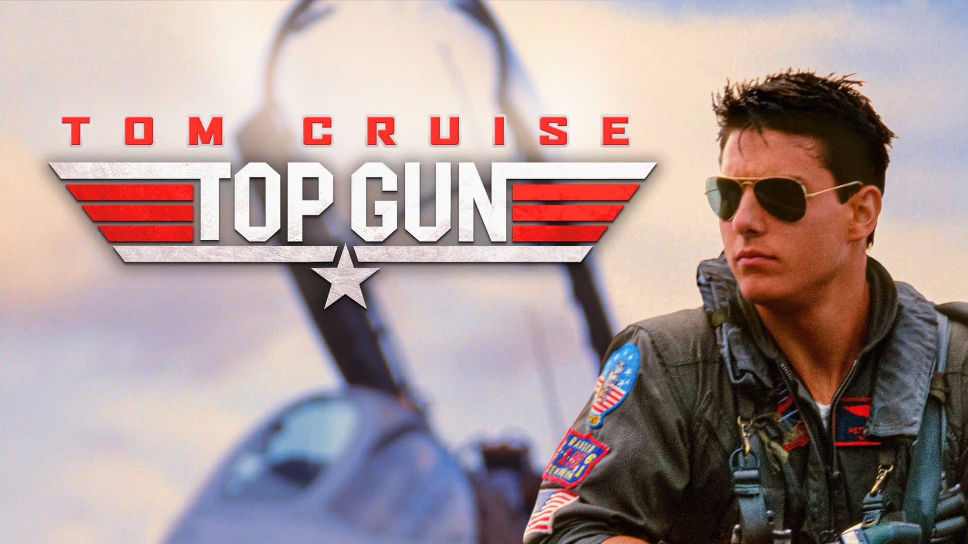 Pilot in aviator sunglasses and flight jacket with patches,