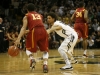 Askia Booker defends Chass Bryan (13) during a game against USC at the Coors Events Center on Thursday, Jan. 10, 2013. (Kai Casey/CU Independent)
