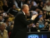 CU head coach Tad Boyle encourages his players in the second half of a game against USC at the Coors Events Center on Thursday, Jan. 10, 2013. Boyle's Buffs won 66-60, winning their first conference game of the season. (Kai Casey/CU Independent)